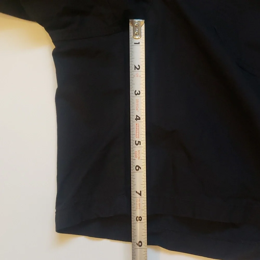 TOMMY HILFIGER ADJUSTABLE LENGTH BLACK BELTED CARGO SHORTS POCKETS SIZE 8 - Picture 9 of 10